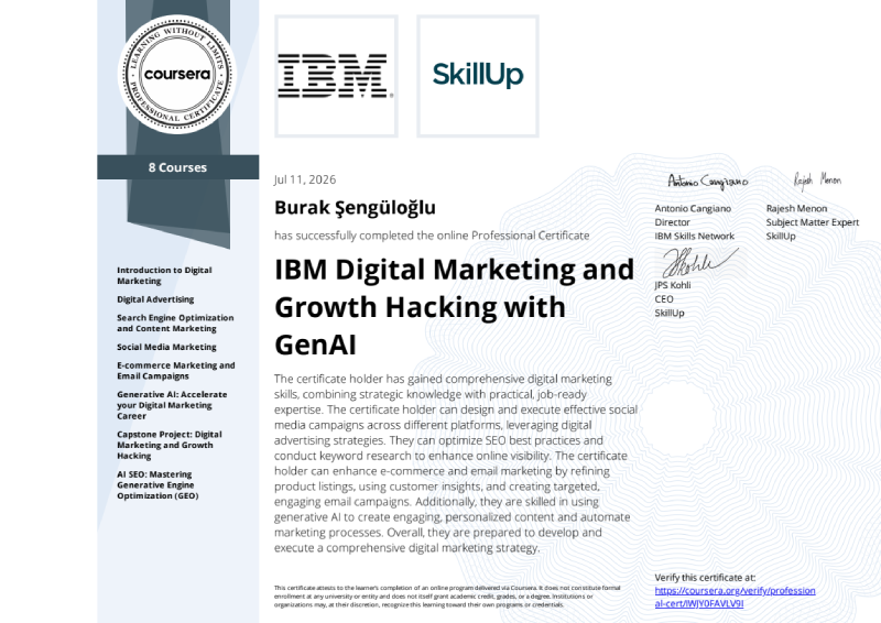IBM — IBM Digital Marketing and
Growth Hacking